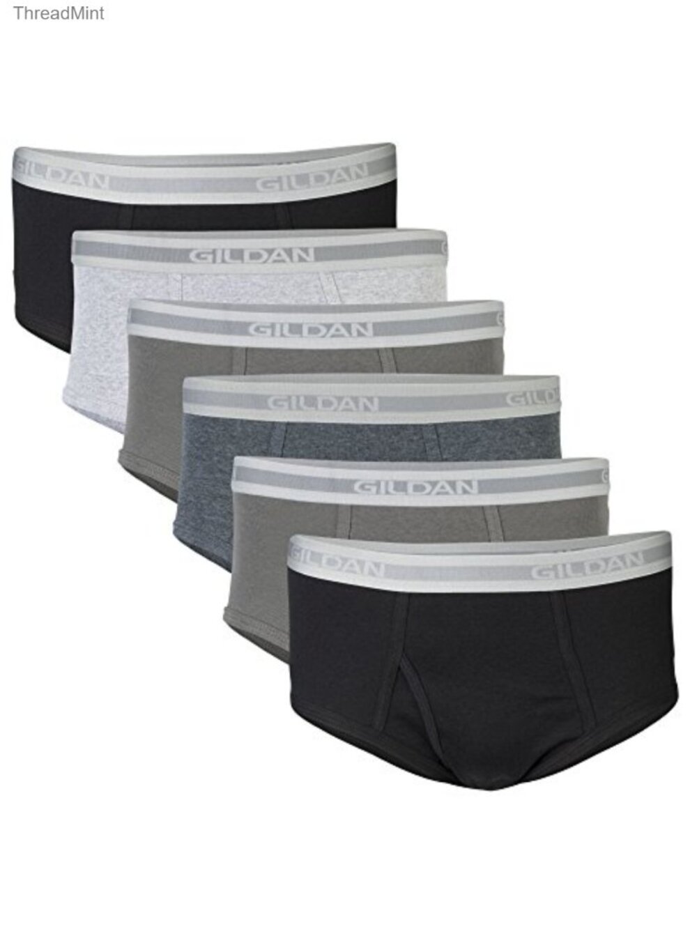 Men's Cotton Briefs Multipack Plush Waistband Slim Fit Breathable Underwear